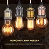 E27 Pendant Light Lamp Cord Kit Hanging Large Screw-in with Socket 1m Cable Fixture Easy Installation