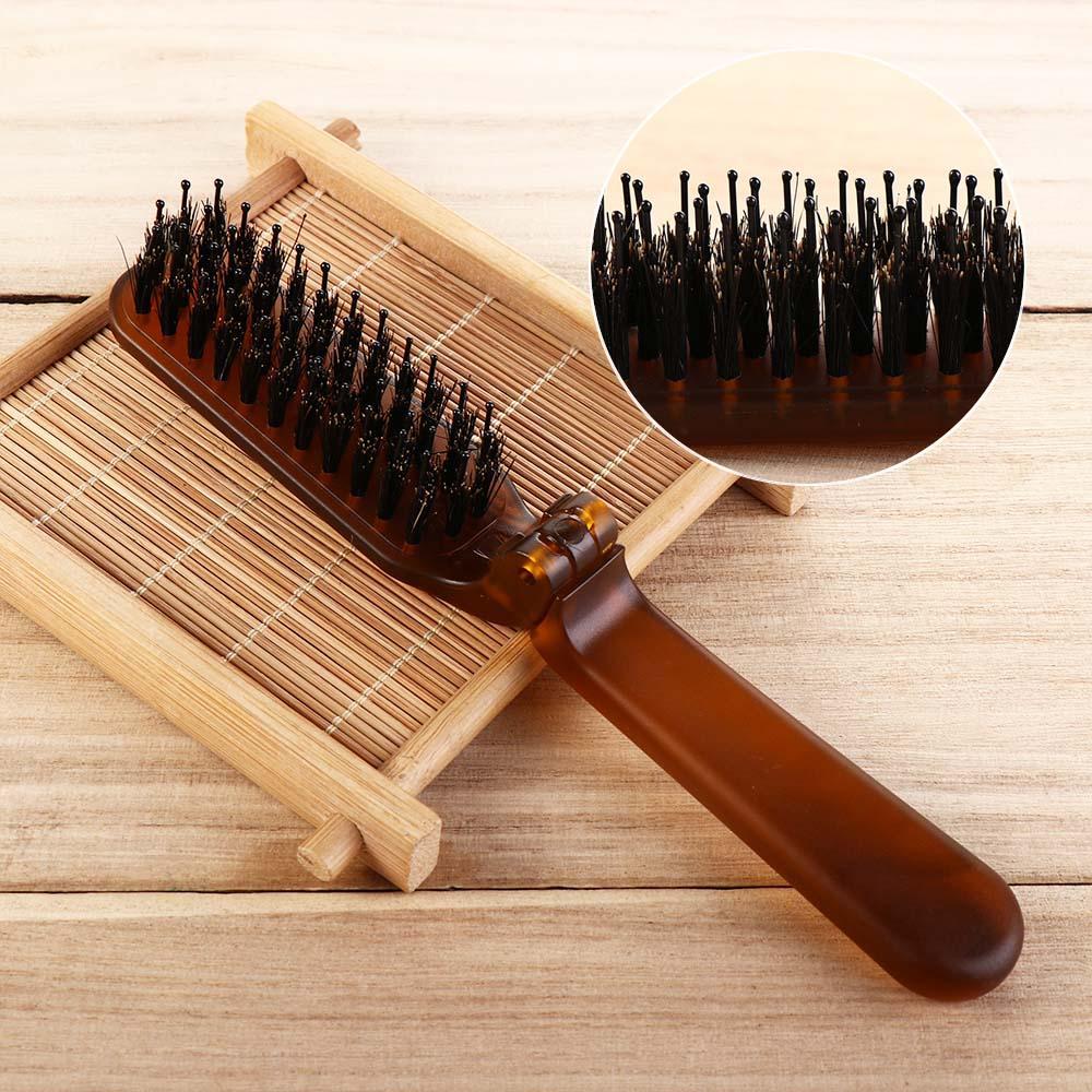 Size Compact Hair Accessories Hair Styling Tool Foldable Comb Bristle Hair Brush Bristle Comb