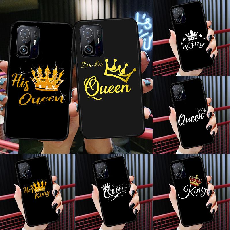 Чехол для пары Королева и Король Crown для Xiaomi 14T 11T 12T 13T Pro 13 14 Ultra POCO X7 Pro X3 X5 F3 F5 F6 M6 X6 Pro