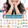 5Pcs Waterproof Sweat Cartoon Egg Child Cute Rabbit Egg Tattoo DIY Sticker Easter Tattoo Sticker Decoration