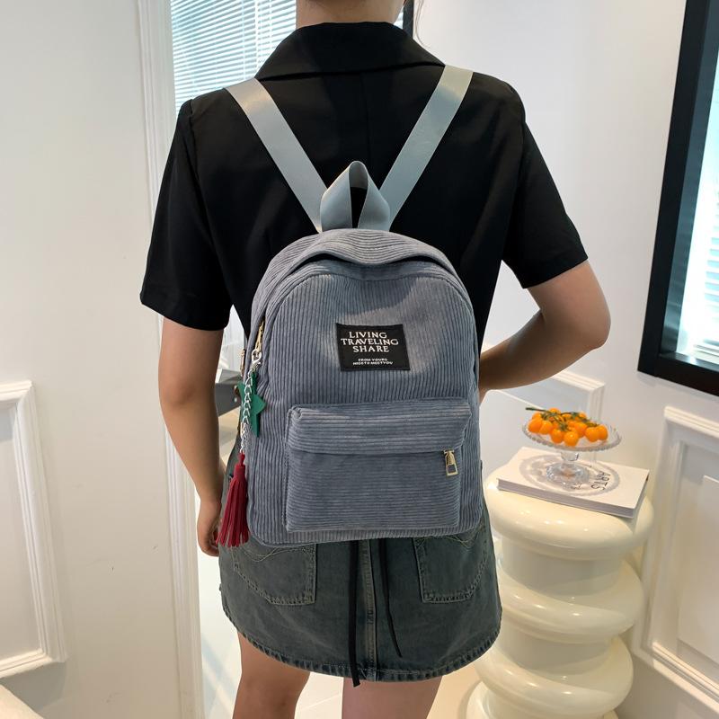 Yogodlns Повседневный женский рюкзак женские школьные сумки для колледжа дорожный рюкзак вельветовые сумки через плечо для девочек-подростков спортивный рюкзак