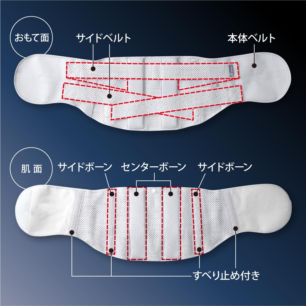 Корсет Alfax Waist Support Premium Wide, произведенный в Японии, Doctor's ML