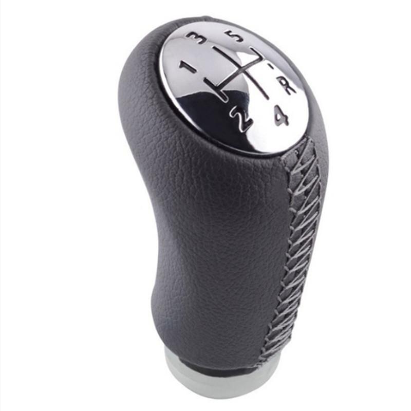 MT 5 Speed Leather/ABS Gear Shift Knob for Renault Megane II MK2 MK3 Scenic 2 Clio 3 III GearShifter Pen HeadBall Accessories