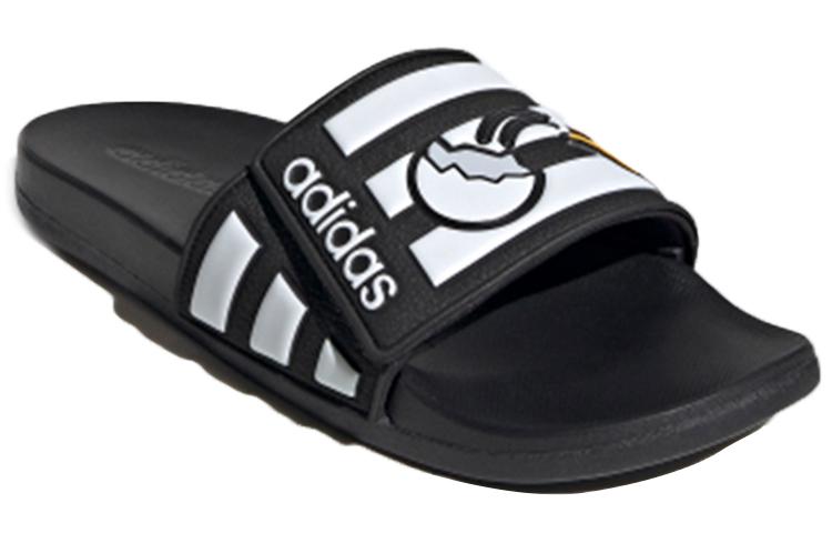 adidas Унисекс шлепанцы Neo Adilette Comfort Adj Желтый Перекрестный Черно-белый 'Черно-белый' FY3037