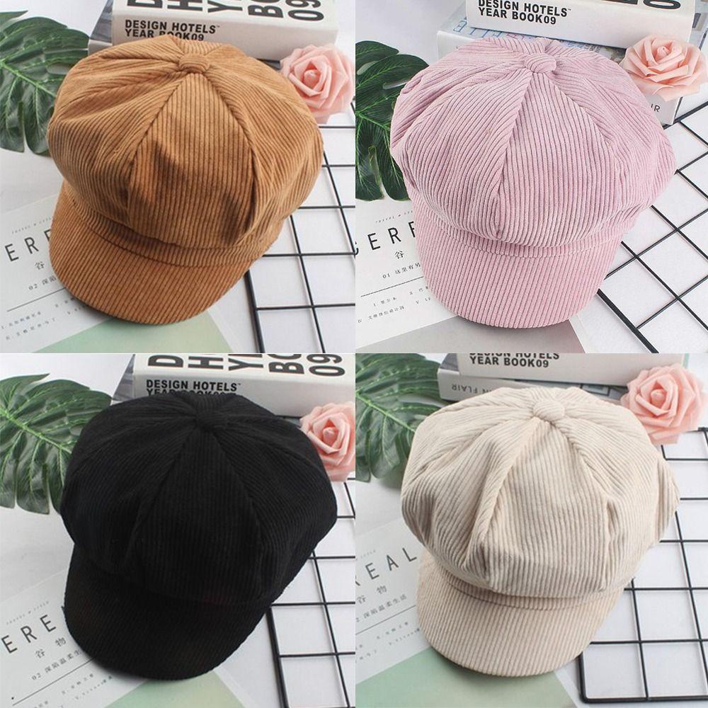 Windproof Painter's Hat Vintage Autumn Winter Sun Cap Casual Newspaper Hat Outdoor