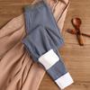 Men's Fleece-Lined Base Layer Pants - Extra Thick, Elastic, Warm Cotton Wool Long Johns for Boys & Youth In Solid Colors for Cold Weather