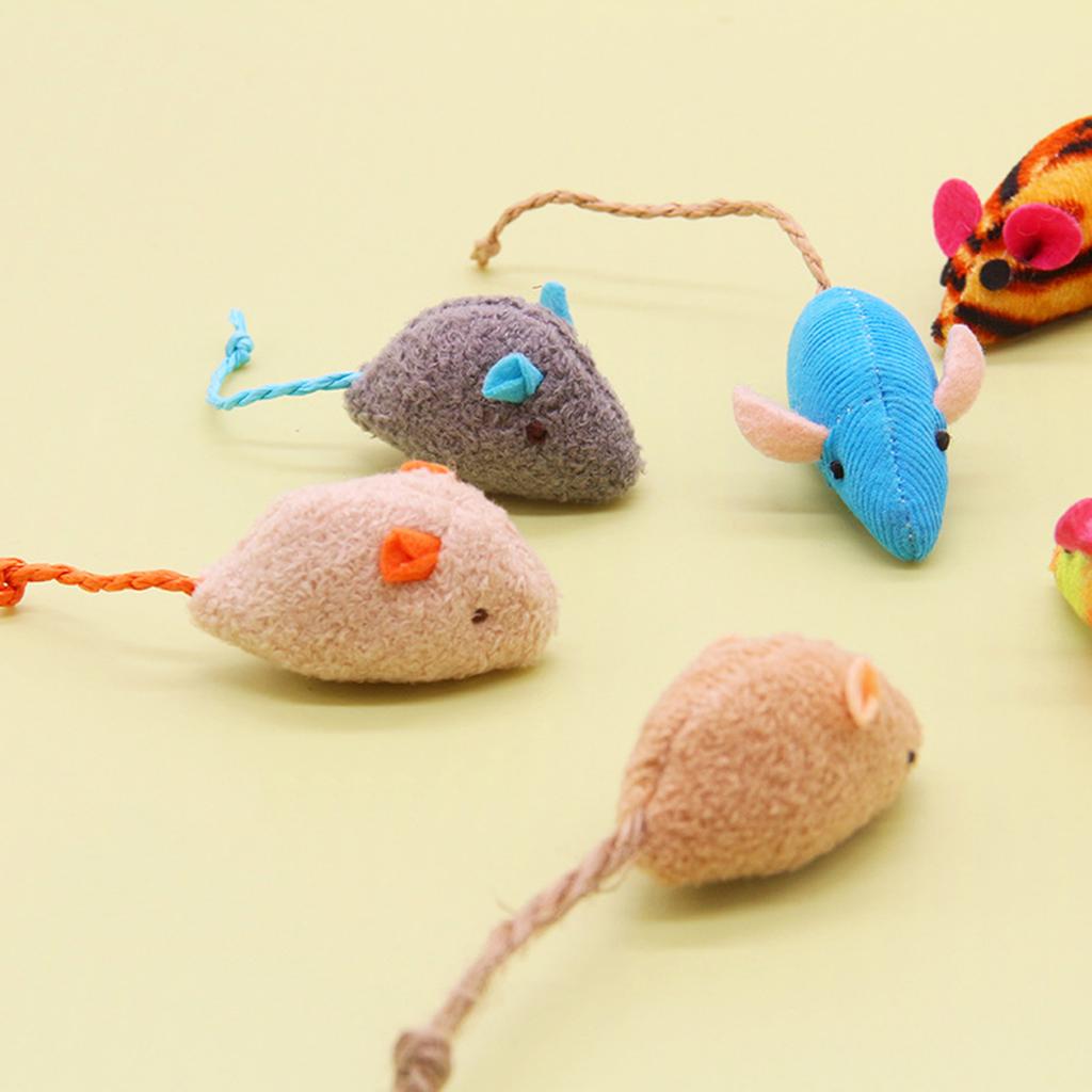 8 шт. плюшевая игрушка для кошек «Мышь», игрушка для котят, длинный хвост для прорезывания зубов у кошек, жевательное кольцо-колокольчик для кошек, подарок для тренировок