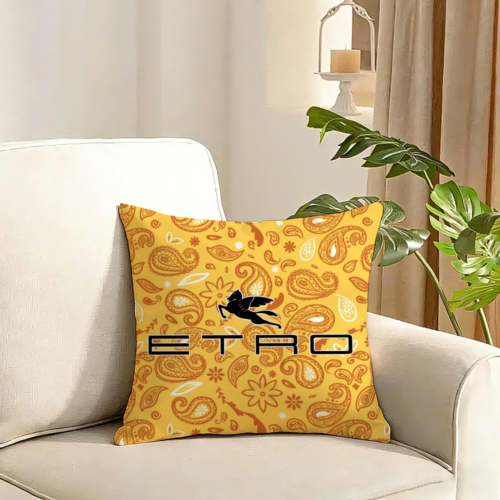 Classic Design EEtroS Cushion Cover Reversible Plush Pillow Cover Soft Fluffy Home Decor for Sofa Bedroom