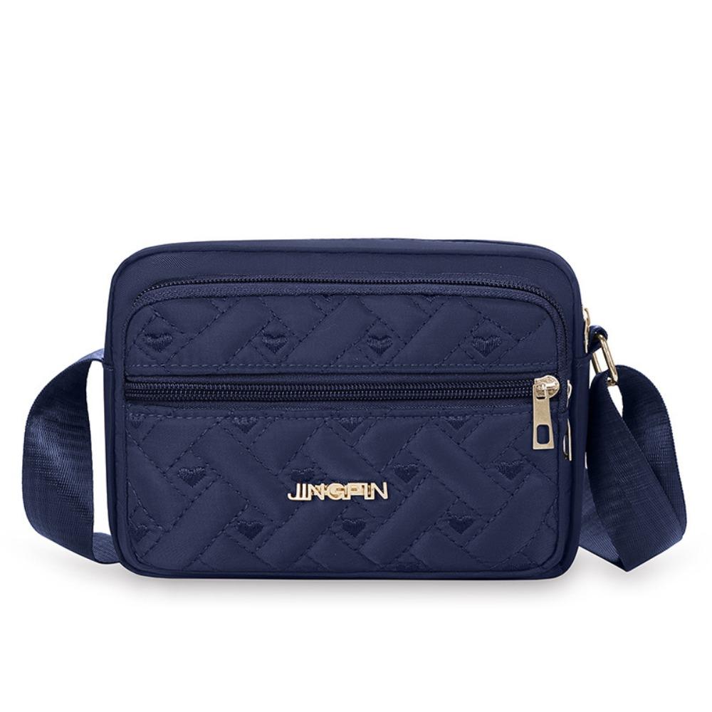 Elegant Middle Aged Shoulder Bag Love Heart Pattern Woman Messenger Bag Outdoor