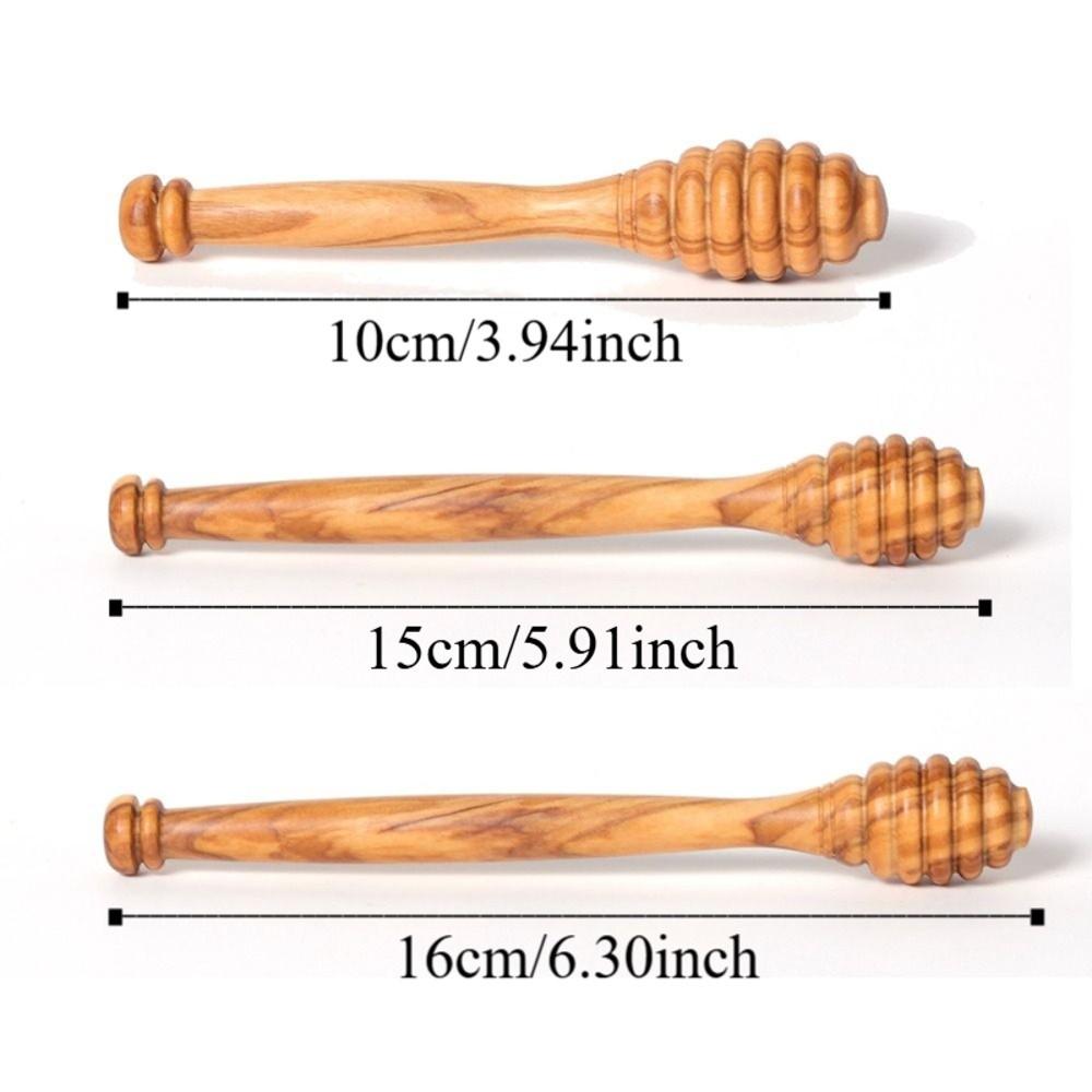 10/15/16cm Wooden Honey Dipper Handmade Wooden Honey Stirrer Honey Stirrer Spoon  Home Kitchen
