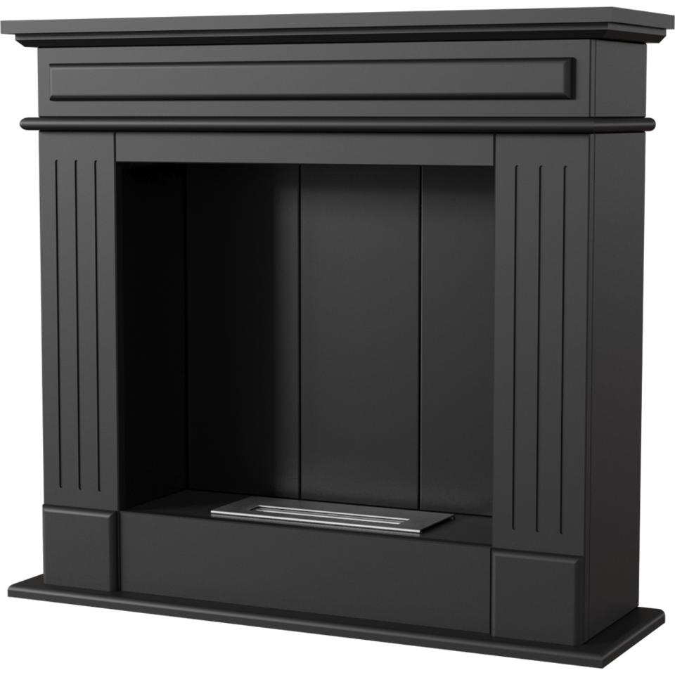 Портальный биоэтаноловый камин NOVEMBER TÜV черный правосторонний набор для самостоятельной сборки