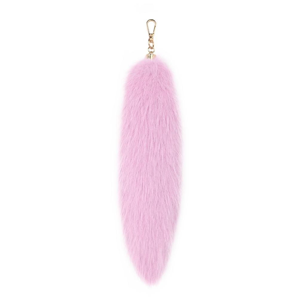 Long Hair Tail Hanging Keychain Bag Charms Plush Tail Keyring Fur Tails Pendant Women Ladies