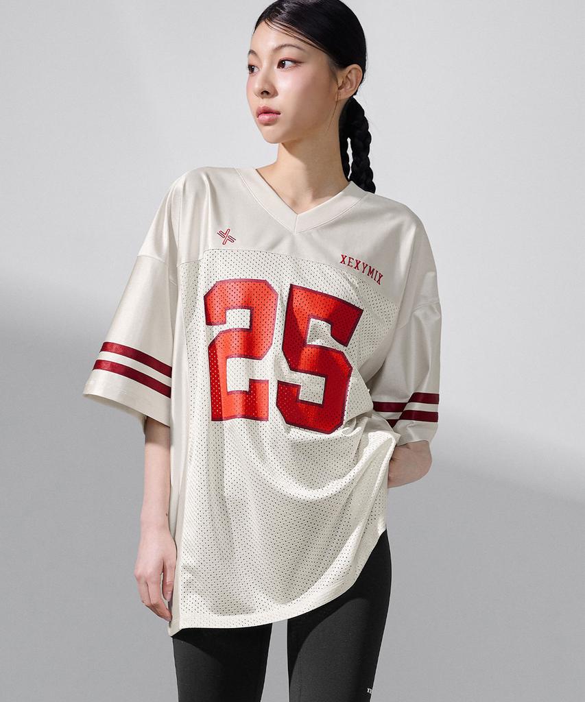 XEXYMIX Rugby Mesh Oversized Short Sleeve Xfk2Ts1106