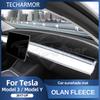 Накладка на панель приборов для Tesla Model 3 2017-2023 и Model Y 2017-2025, противоультрафиолетовая, коврик на панель, солнцезащитная, нескользящая, фланелевая, элемент интерьера