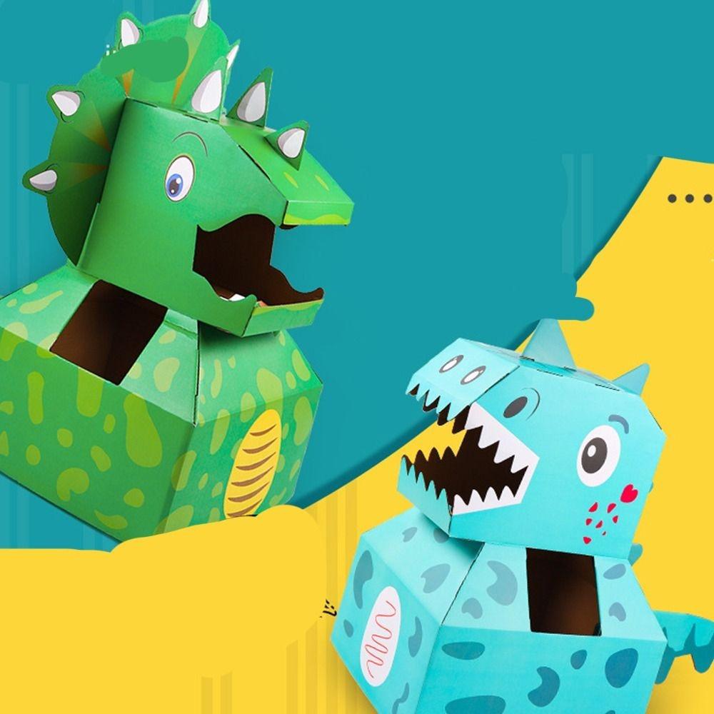Wearable Cardboard Box Dinosaur Toy Handmade Funny Large