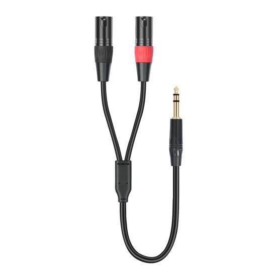 6,35 мм TRS штекер XLR штекер аудио стерео микрофонный кабель двухканальный антиинтерференционный портативный балансный динамик микрофонный кабель-адаптер