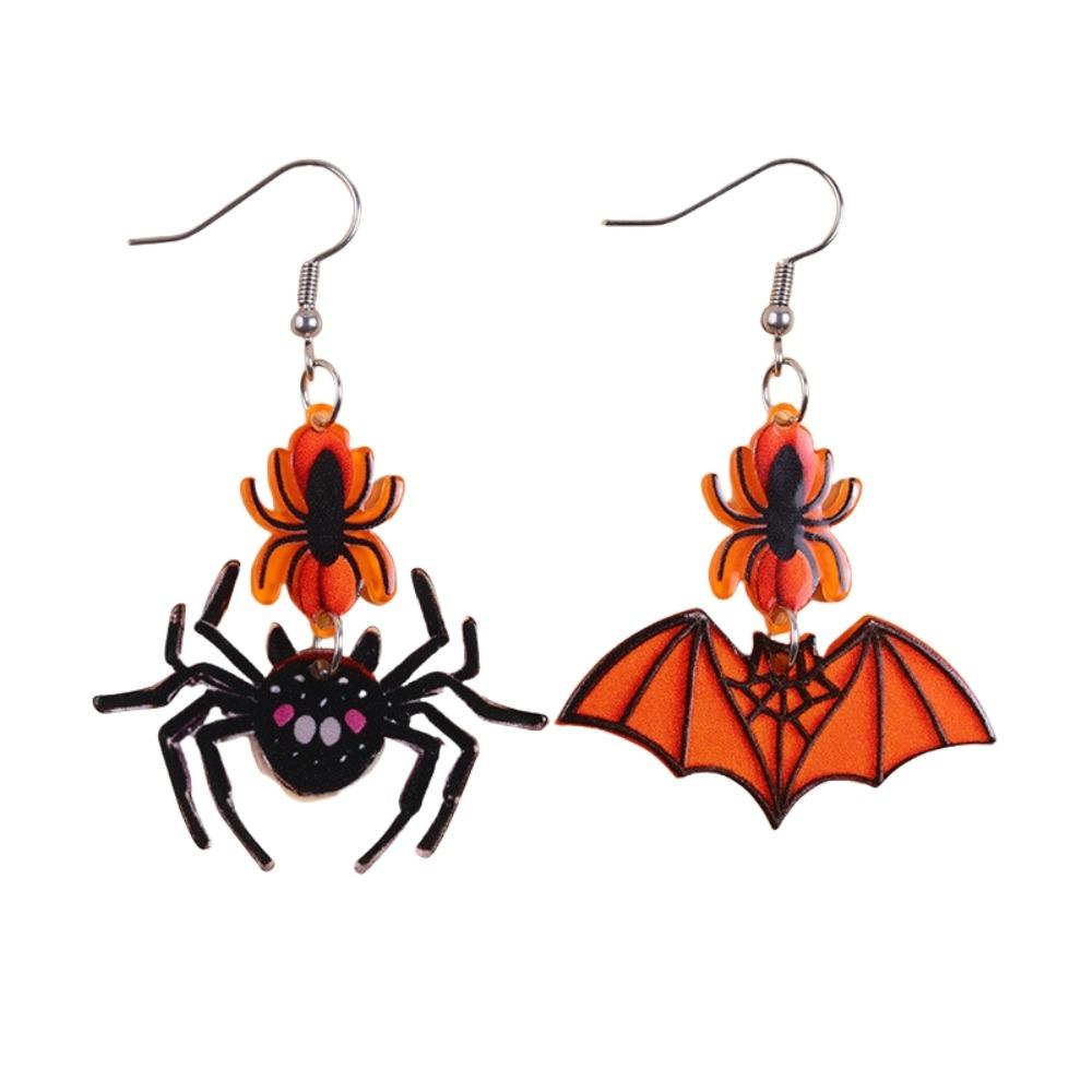 Heart Halloween Earrings Spider Pumpkin Dangle Earrings Trendy Cute Ghost Ear Studs Unisex