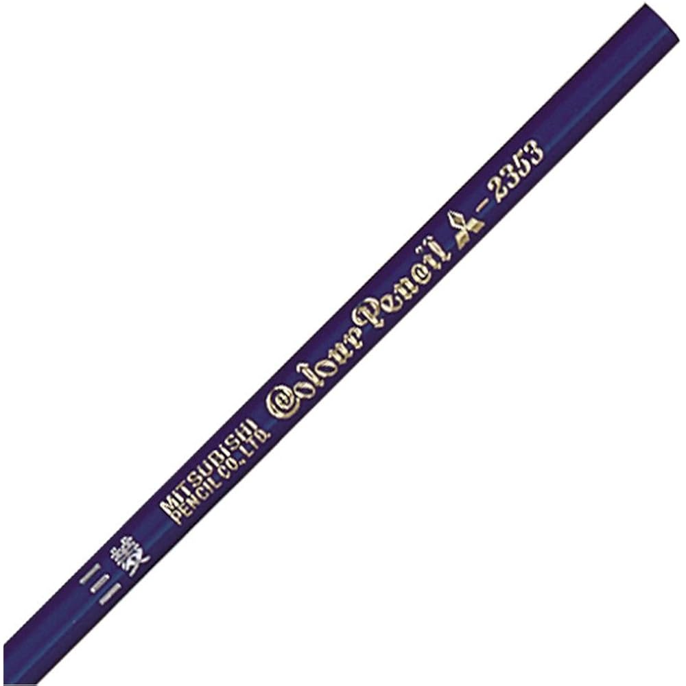 Цветные карандаши Mitsubishi Pencils K2353, Индиго, Синий, 12 упаковок