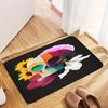 1PC Geometric Halloween Kitchen Rug Non-Slip Door Mat Pop Design Bathroom Rug Bath Mat Carpet for Home Sink Laundry Decor