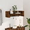 VidaXL Wall Shelf Smoked Oak 100x35x30.5 Cm Engineered Wood, Cube Wall Shelf, Cube Organizer, Shelf 848462