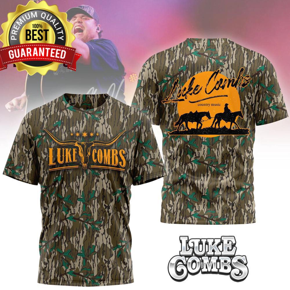 Новая 3D футболка Luke Combs Country Music 2026 Tour Все размеры от S до 5XL 2F1870