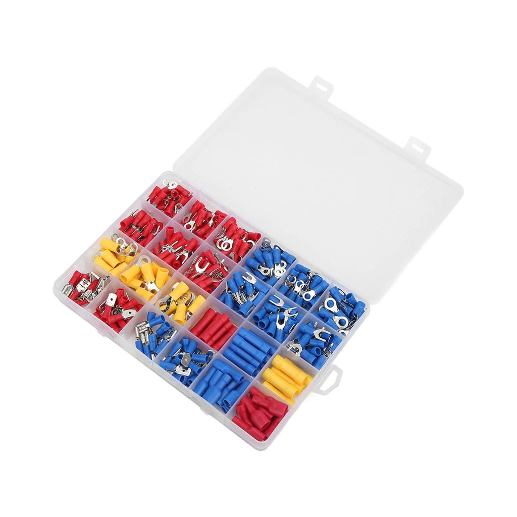 373PcsBox Electrical Wire Terminals Insulated Cable Crimp Connectors Kit for Electronic Industry