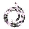 Natural Black Rutile Amethyst Rose Quartz Gemstone Beads Necklace 17" UB-4020 UB-4020