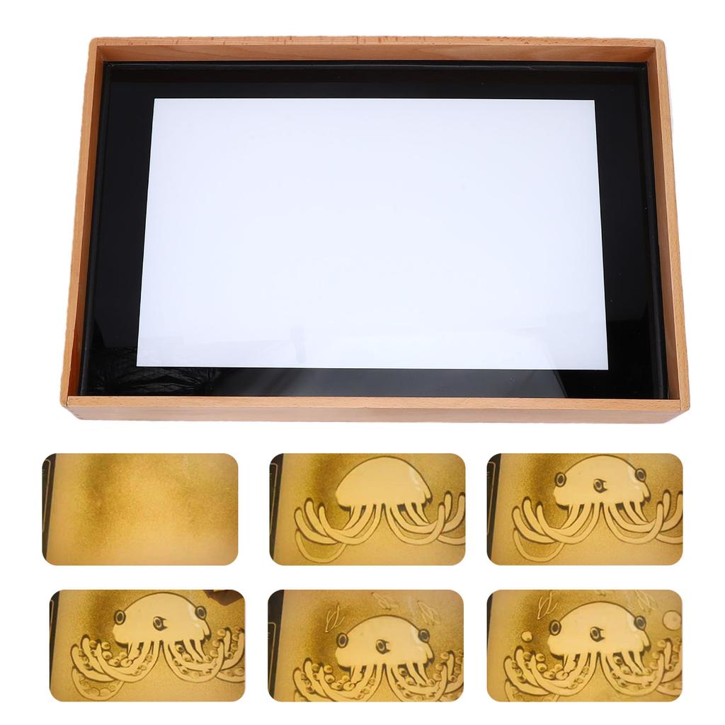 USB Sand Painting Light Box 49 Colors   Brightness LED Sensory Light Table for Kids Adults Art Drawing Tracing Meditation