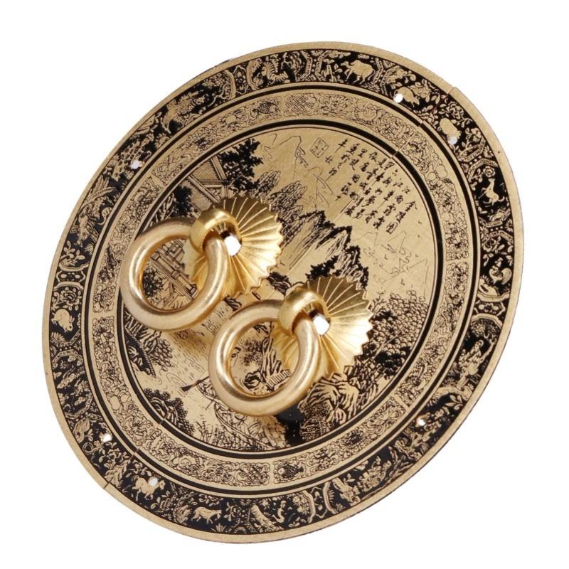 11cm Originality Pattern Drawer Handle Chinese Antique Furniture Brass Handle For Home