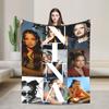 Nina Chuba Музыка Певица Фланелевое Одеяло Зимнее Мягкое Постельное Белье Пледы Девочки Мальчики Домашний Декор Удобное Покрывало Покрывало для Дивана