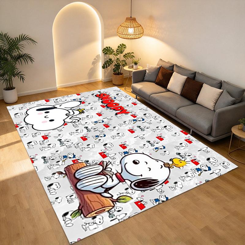 Snoopy Party Living Room Nonslip Area Rug Soft Carpet For Bedroom Game Playroom Sofa Office Home Decor Doormat Christmas Gift C9291553