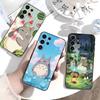 Мультяшный чехол для телефона T-Totoro-ES для Samsung S26, S25, S24, S23, S22, S21, S20, S30, Ultra, Plus, Fe, Note, 5G Черный чехол
