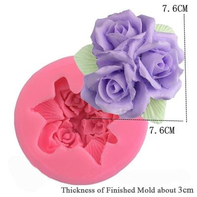 3D силиконовые формы DIY форма для мыла-цветка изготовление роз инструменты для украшения торта аксессуары для выпечки формы для помадки 2023 1 шт
