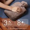 1 Hot Water Bottle Plush Cloth Cover Explosion-Proof And Heat-Resistant PVC Thickening Large Capacity Portable Hot Water Bottle