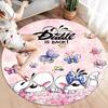 Diddl Round Area Rug,Carpet Rug for Living Room Bedroom Sofa Playroom Decor,Non-slip Floor Mat