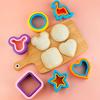 Sandwich Maker Mold Cute Heart Star Round Dinosaur Shaped Baking Cookies Slicer Tool Toast Bread Sealing Cutter for Peanut/Butter/Jelly