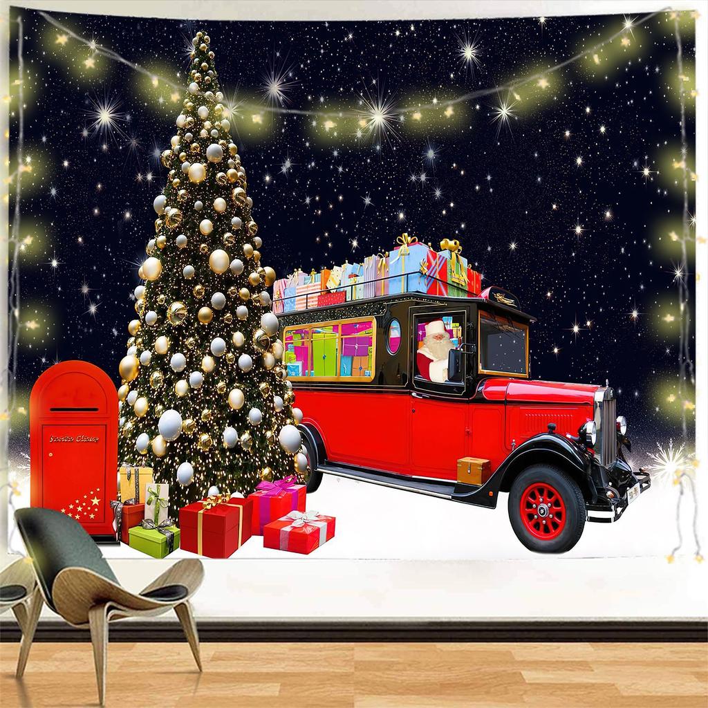 Home Decor Tapestry Christmas Wall Hanging Decoration Bedroom Living Room Wall Decor Printed Backdrop