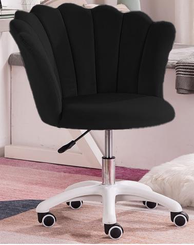 Office chair/armchair for a studio, office, beauty salon FLOWERS Black