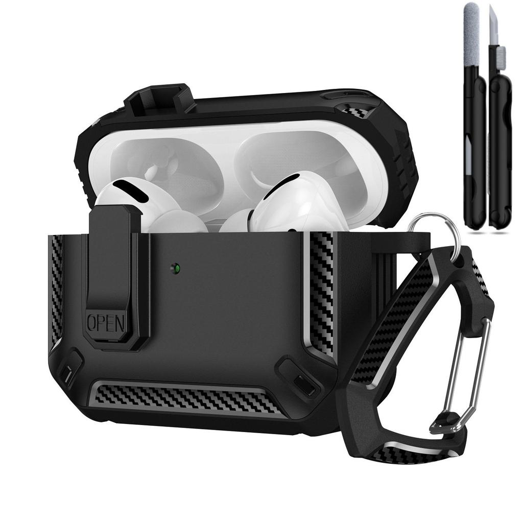 Чехол для AirPods Pro 3 с набором для чистки, ударопрочный, пылезащитный [Дизайн с надежным замком], Защитная крышка для AirPods Pro 3