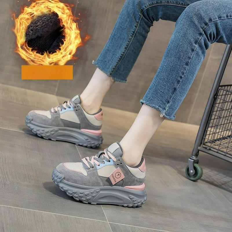 Shoes Women's Autumn and Winter Casual Fashion Trend Thick-soled Sports Shoes