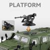 1:20 Bravewarrion Бронированный взрывозащищенный автомобиль Литой металлический модельный автомобиль Звук и свет Оттяжка Детские игрушки для детей Ребенок