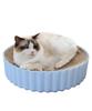 Кровать для заточки ногтей, картонная кровать для кошек, 31 см, принадлежности для животных, круг S.fields.inc (синий)