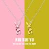 RUI RUI YU Rogue Rabbit Pendant Necklace Pendant Necklace for Women Men Girlfriend Couple Lover Jewelry Gift