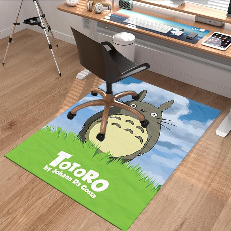Totoro Friends Nature Carpet For Playroom Bedroom Living Room Sofa Home Decorkids Game Area Rug Nonslip Floor Mat