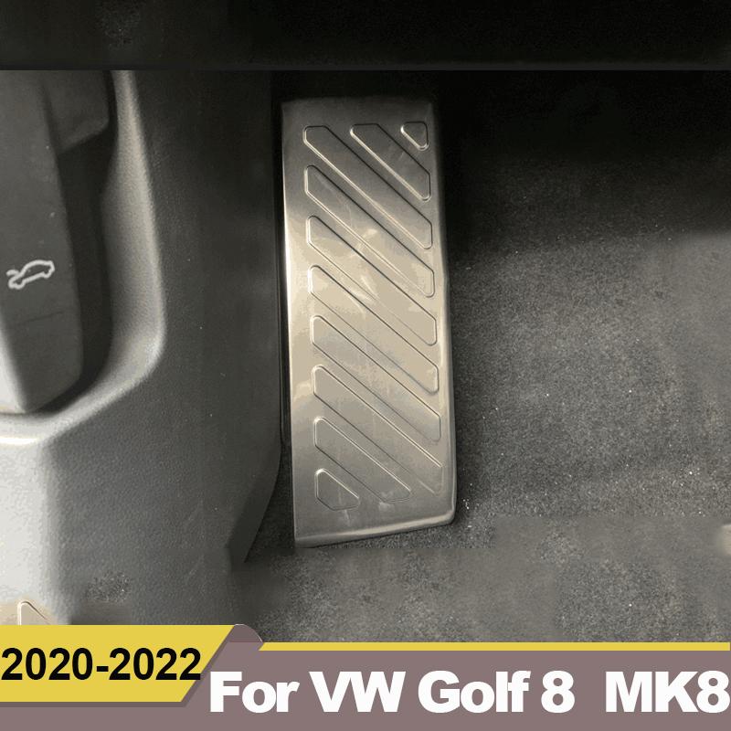 Для Volkawagen VW Golf 8 MK8 2022, нержавеющая сталь, автомобильная подставка для ног, чехол для педали, накладки, чехол, планки, наклейки, аксессуары