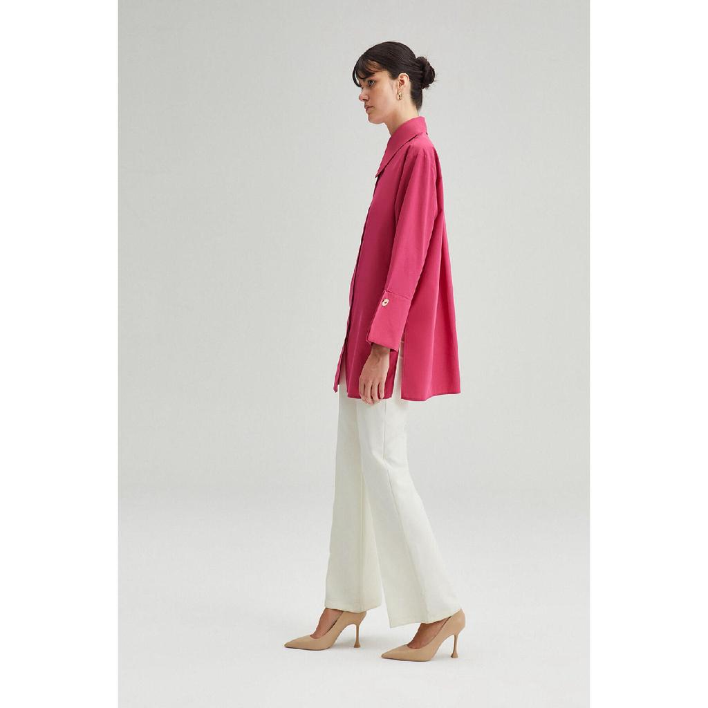 Wide Cuff Poplin Shirt