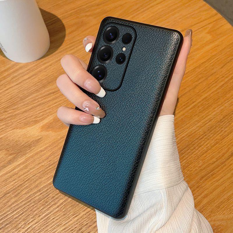 Винтажный чехол из натуральной кожи для телефона Samsung S25ultra-Crack, ударопрочный, водонепроницаемый, простой деловой, твердый чехол для Samsung S25/S25ultra/S25plus