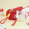 Large Capacity Hello Kitty Canvas Pencil Case - Cute Japanese Cartoon Stationery Bag
