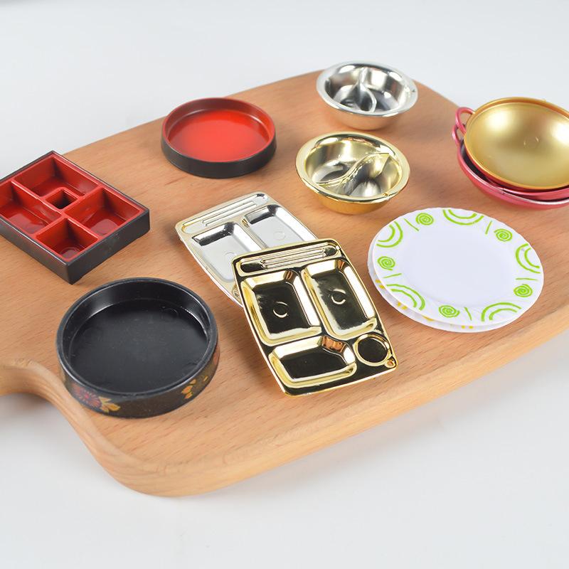 Кукольный домик, модель столовой посуды, имитация еды, игрушки, миска, тарелка, ложка, горшок, игровой домик, миниатюрная кухонная утварь, аксессуары для кукол