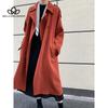 Новый весенний драпированный британский стиль, свободный крой средней длины до колена, плащ для женщин, пальто